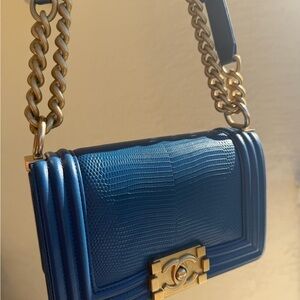 RARE Chanel LIZARD Small Boy Bag